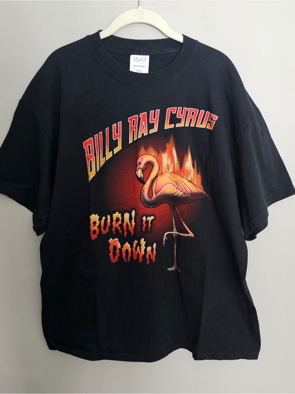 Vtg Y2k Billy Ray Cyrus Concert TShirt Size Xl Black 100 Cotton Southern Rain